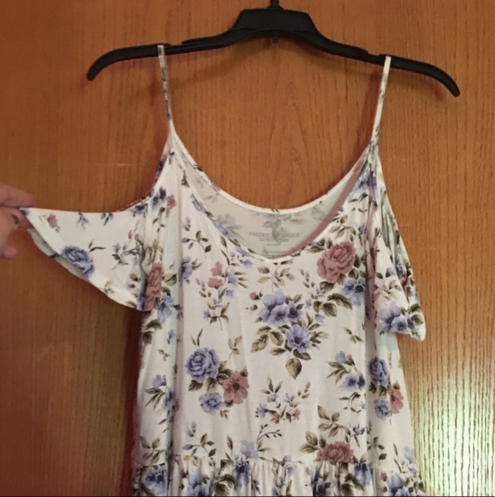 Floral Cold Shoulder Cropped Tank / XS / AEO